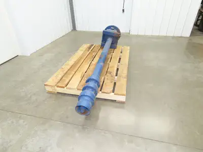 Vertical Turbine Pump 3-Stage 76"L Immersion 92"OAL  (Rebuilt)