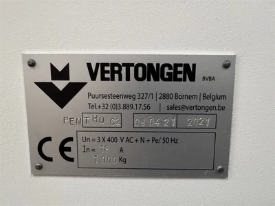 Used 2021 VERTONGEN "PENTH0C2" Woodworking Tenoners Texas US | MachineryMax #1488390