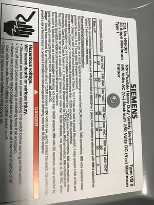 USED SIEMENS HNF361 VBII