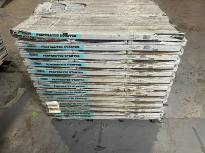 TAMKO Pallet of 72 Bundles of- Perforated Starter 105 lin. ft. Eave and Rake Roofing Starter Strip Shingles Retail Value of $3,453.84
