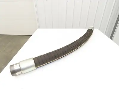 Thermoid Transporter Truck Tank Fuel Hose 3"ID x 54"L Ebonite 3"NPT 150PSI