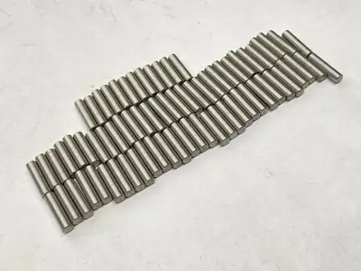 USED VALUE COLLECTION DOWEL PIN 1/4" DIAMETER 1" LENGTH SS 18-8 LOT OF 72