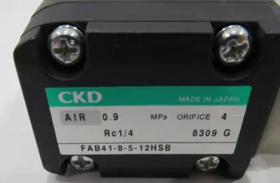 NEW CKD FAB41-8-5-12HSB PNEUMATIC VALVE FAB418512HSB