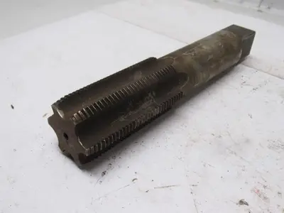 Greenfield 1-15/16"-8 Plug Tap 6 Flute HSS 4" Flute Length 10" OAL