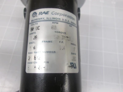 Used RAE _UNKNOWN_ D.C. Motors Texas US | OCO Industrial #1599381