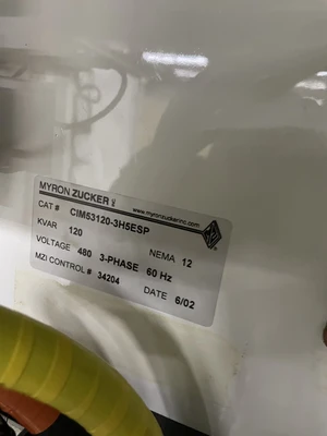 120 KVAR Myron Zucker Capacitrap