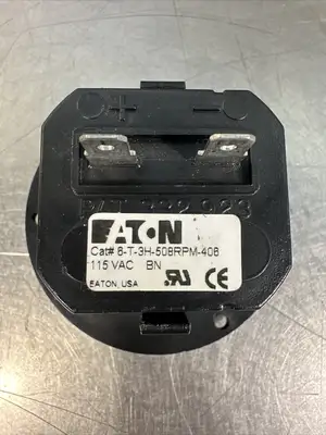 Eaton 6-Digit 406-Hour Time Meter 6-T-3H-508RPM-406 115VAC (BIN-1.5.5)