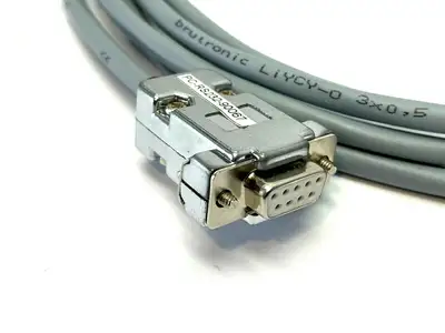 LiYCY-0 3x0,5 | Brutronic  Cordset RS-232 Female 10ft Length - Used