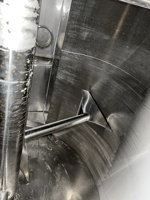 1,660L Stainless Steel Jacketed Kek Gardner Plough Shear Mixer – Type 2500E