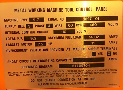 1989 GLEASON 517 Bevel Gear Generators | Mohawk Machinery (7)