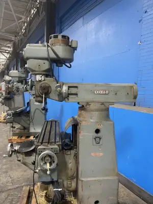 Ex-cell-o 42” X 9”  Vertical Mill