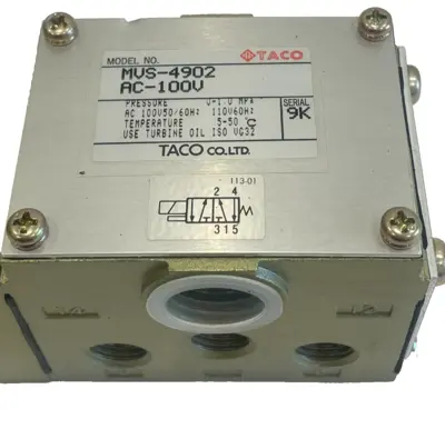 NEW TACO MVS-4902-AC-100V SOLENOID VALVE MVS4902AC100V