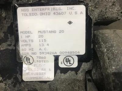 NSS MUSTANG 1500 20” Floor Buffer Tested & Working!