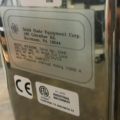 SSEC 3300ML TRILENNIUM Photomask Cleaner with Single Brush Scrub