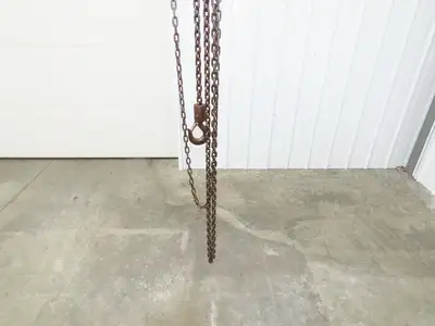 CM Cyclone Series 646 1 Ton 2000Lb Manual Chain Fall Hand Hoist 11' 6" Lift