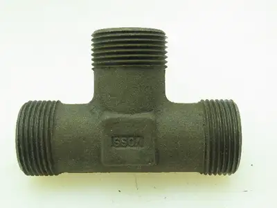 VOSS S16 Steel Flareless Metric Union Tee Compression Fitting 16mm Tube LOT OF 4
