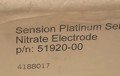 NEW HACH 51920-00 SENSION NITRATE ELECTRODE 5192000