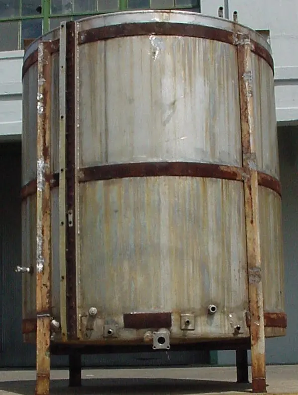 SPC1873  Tank 1000 gallon vertical tank, Stainless Steel, flat