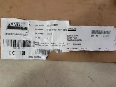 NEW 2019 SANDVIK BG00864177