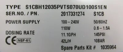NEW PROMINENT S1CBH12035PVTS070UD100S1EN METERING PUMP S1CB 1039066
