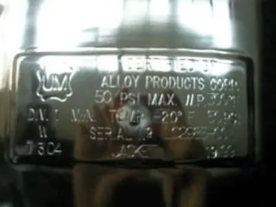 Reactor, 3.5 Gallon, 316 S/st, Jkt, Alloy, 115 PSI, #S735026