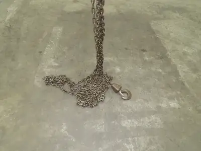 1 Ton 2000Lb Manual Chain Fall Hand Hoist 21' 4" Lift