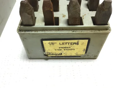Hanson 690211 Vintage Tooling Premier Steel Letter Stamp Set