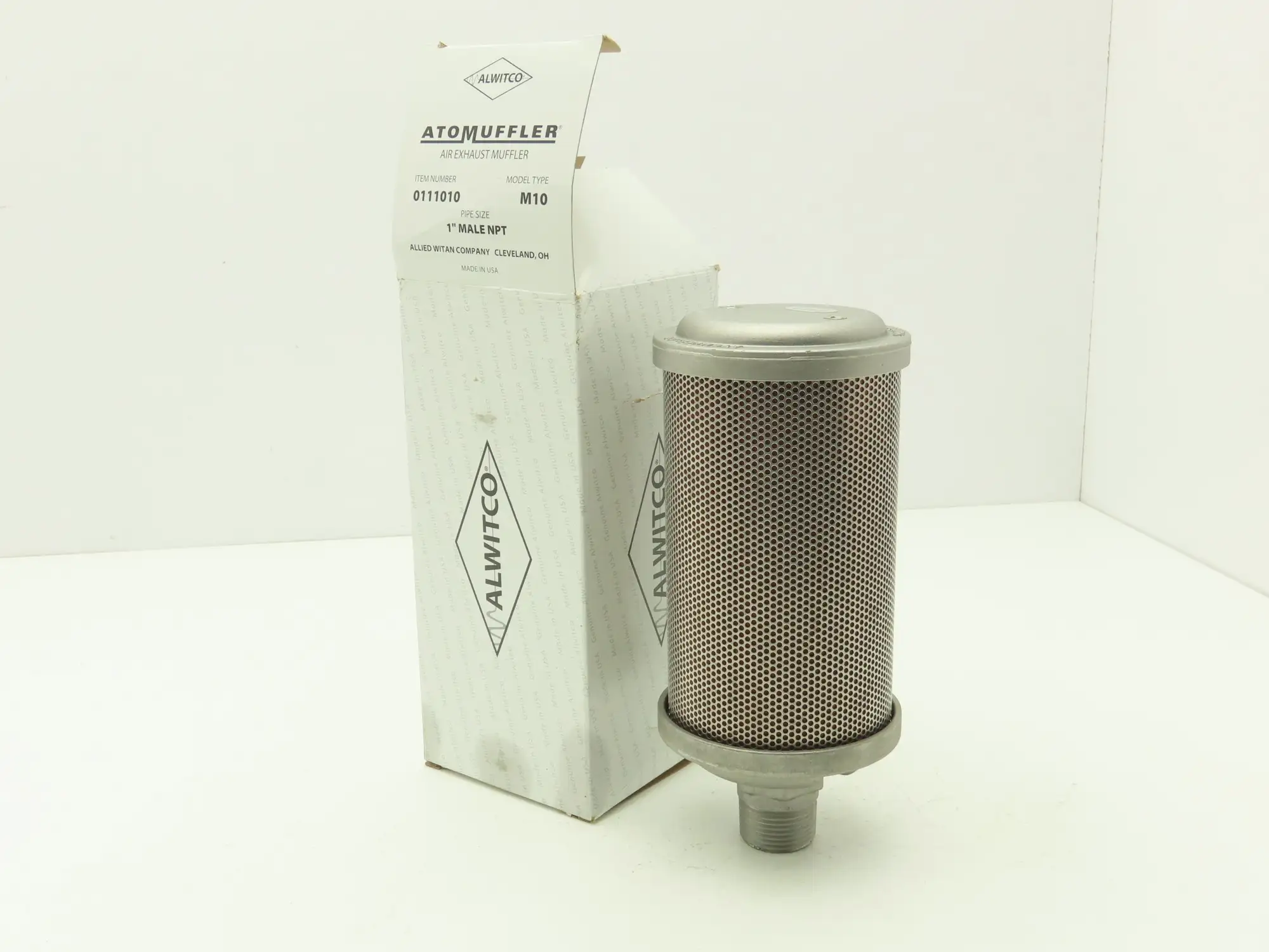 Allied Witan 0111010 M10 Alwitco AtoMuffler 1" NPT 125PSI Max Pressure
