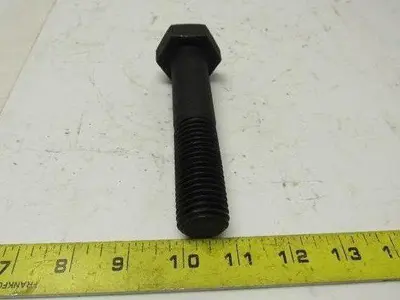 1"-8 x 5" Grade B7 Black Oxide Finish Heavy Hex Cap Screw Bolt lot of 5
