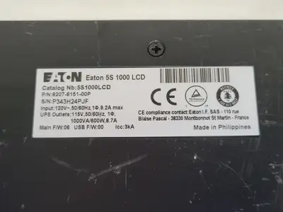 Used EATON 5S1000LCD Misc Electrical & Power Parts British Columbia CA | Lenmark #251562