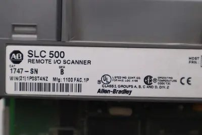 AB Allen-Bradley 1747-SN Remote I/O Scanner | SLC 500 STK 5359