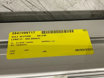 USED BOSCH REXROTH BELT SECTION BS 2/M 900MM LENGTH