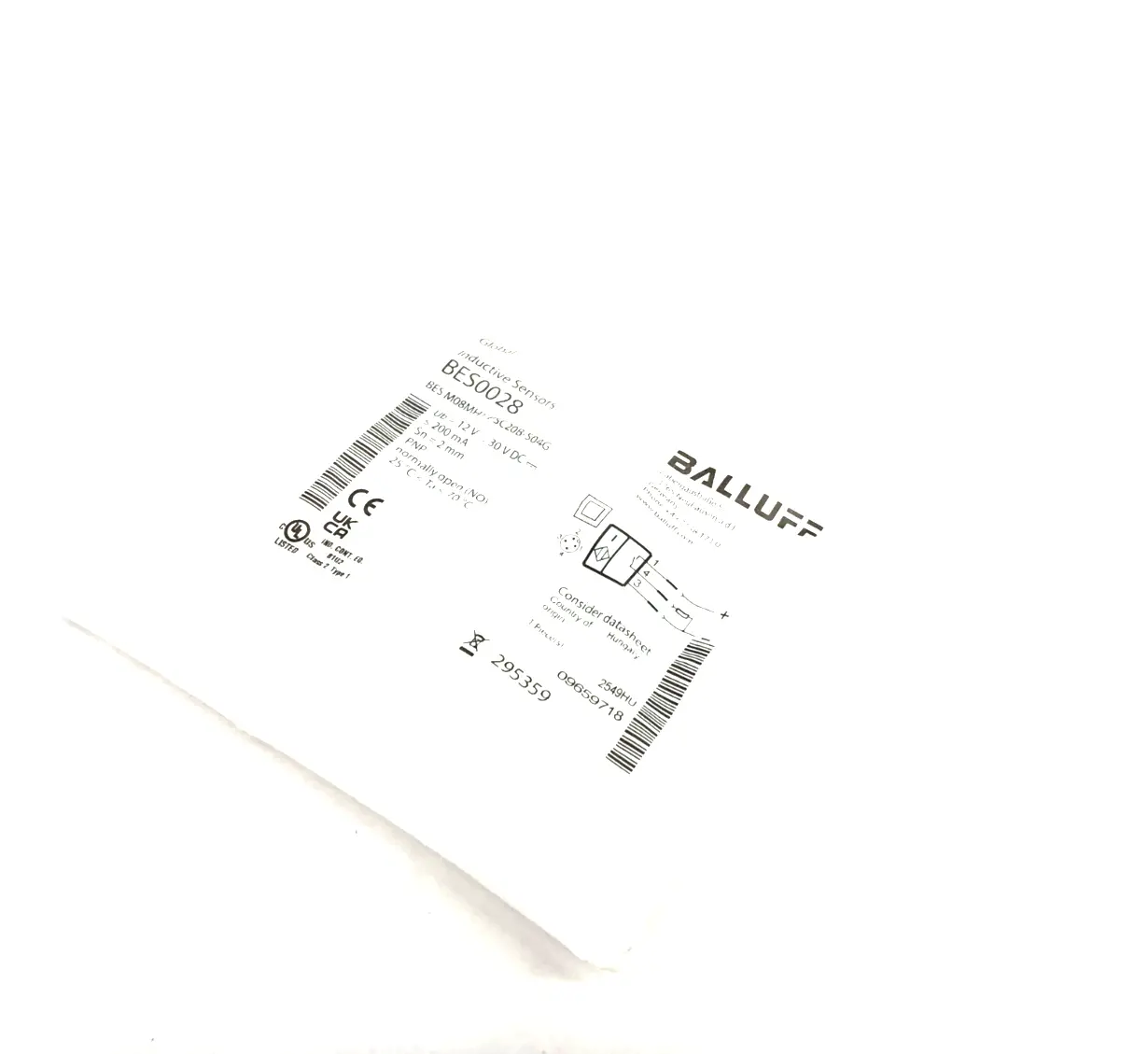 New | in-Stock Balluff Inductive Proximity Sensor, Flush Mount, BES M08MH1-PSC20B-S04G Proximity Sensors Michigan US | Maverick Industrial Sales #1498210