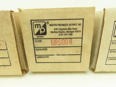 MP Master Pneumatic MRS100-8 Pneumatic Air Silencer Reclassifier 1" NPT Lot of 7