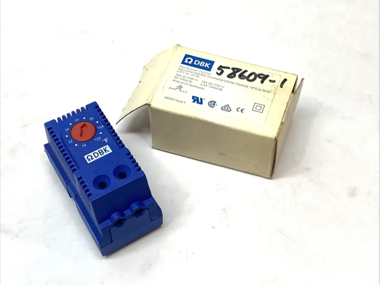 New | in-Stock DBK Adjustable DIN Rail Thermostat Heater Control 16A 230V Industrial Controls Michigan US | Maverick Industrial Sales #1392424
