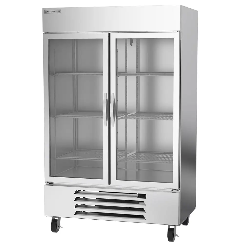 Beverage-Air HBF49HC-1-G 52" Horizon Series Two Section Reach In Freezer, (2) Left/right Hinge Glass Doors, 115v