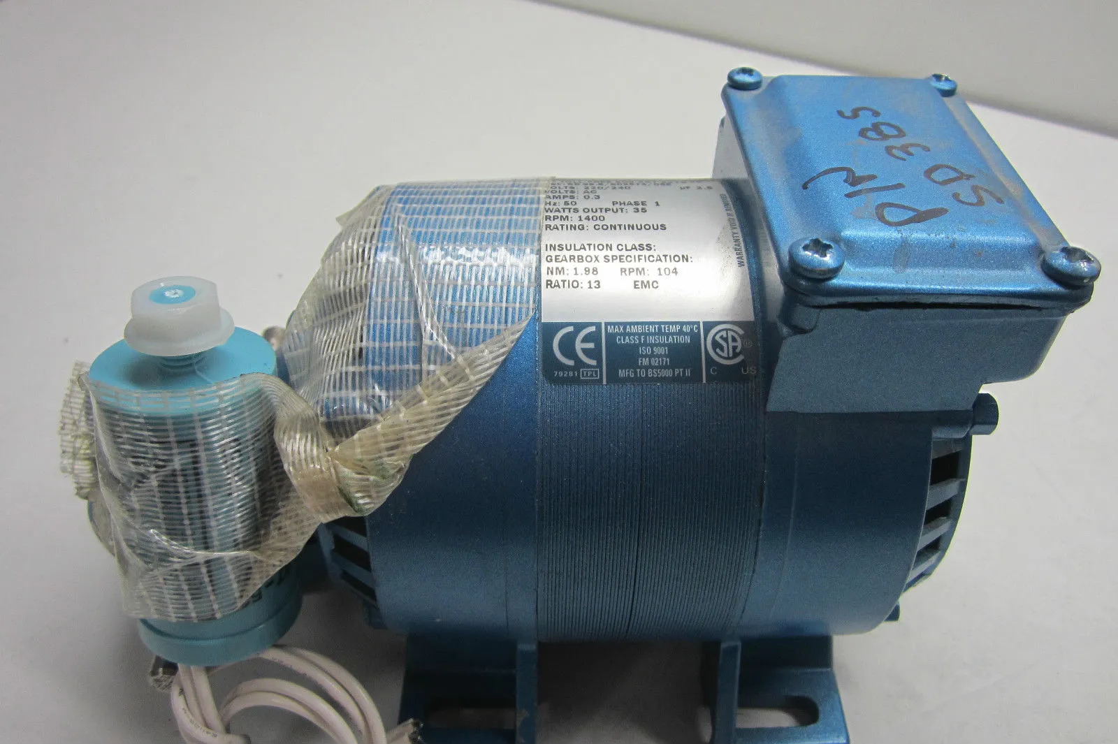 NEW PARVALUX SD 38.S/S02674/08E GEAR BOX /MOTOR SD38SS0267408E