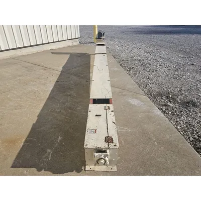 Used Screw Conveyor U-trough auger Industrial 9" Dia x 18' L
