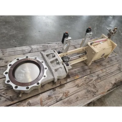 Surplus 10" United Conveyor Corporation Stainless Steel Knife Gate Valve