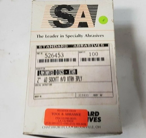 NEW Standard Abrasives Does Not Apply