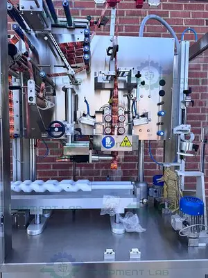 USED CAPMATIC SLEEVESTAR 300 FULL SLEEVE STAINLESS STEEL LABELING MACHINE