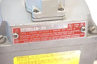 NEW APPLETON EFDB110-35 SELECTOR SWITCH EFDB11035