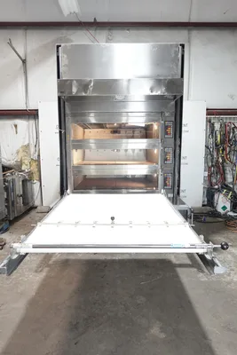 MIWE 2014 ELECTRIC CONDO TRIPLE DECK OVEN STEAM INJECTED W/ OVEN LOADER MODEL CO 3.1212