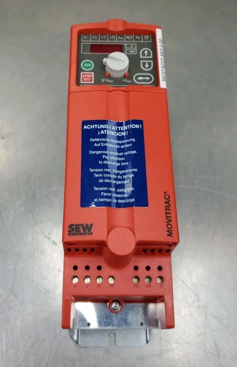 USED Sew-Eurodrive MC07A022-5A3-4-00 Inverter Drive, 3HP, 500V