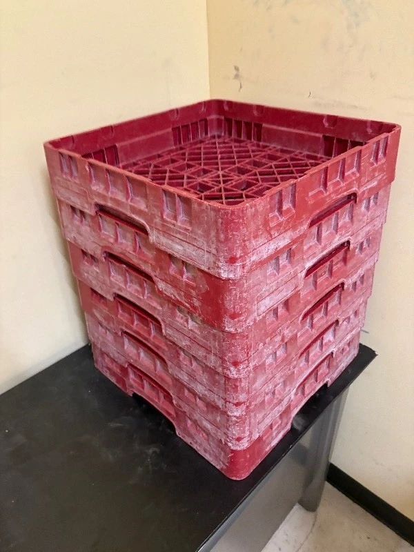 set of flack racks for commercial dishwasher