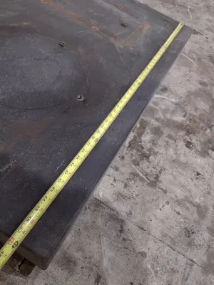 48" X 48" X 8" TIMKEN BEARING GRANITE TABLE: STOCK #22835