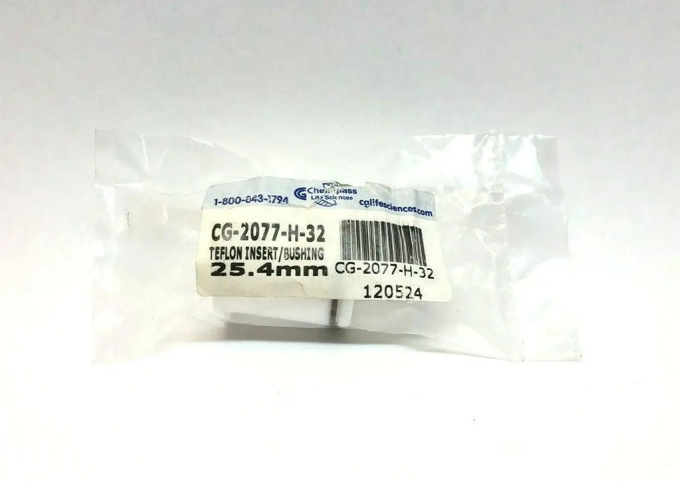 NEW CHEMGLASS TEFLON INSERT / BUSHING