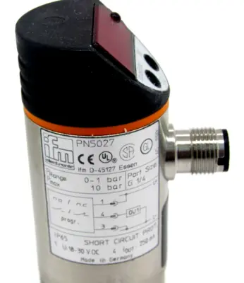 NEW IFM EFECTOR PN5027 PRESSURE SENSORS PN-001-RBR14-HFPKG/US V