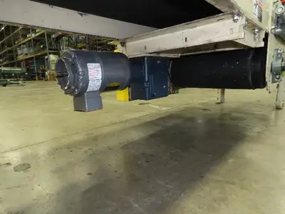 Lewco 21"x 18' Slider Bed 18" Belt Conveyor .5Hp 460V 3PH Center Drive 64 FPM