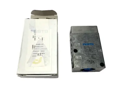 New | in-Stock Festo Pneumatic Valve 3/2-Way 1/4" Ports 9984 Solenoid Valves Michigan US | Maverick Industrial Sales #1392273